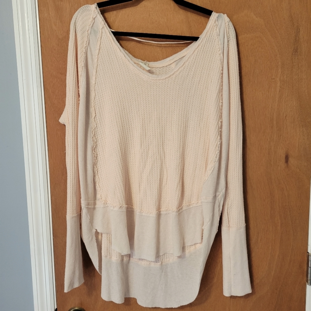 Free people waffle knit size large